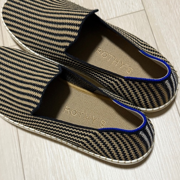 Rothy's The Original Slip-On Sneakers in Black and Tan Women Shoes - Picture 3 of 11